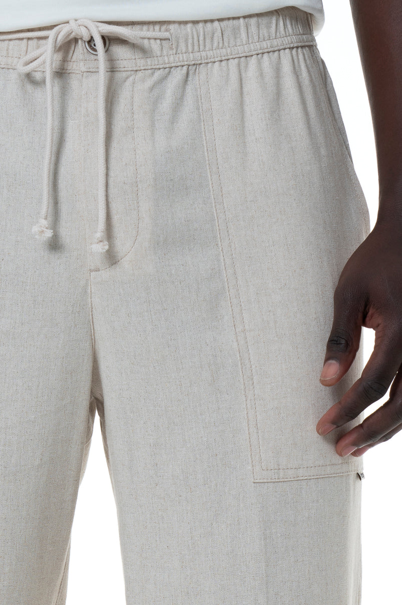 Elasticated Waist Pants _ 155438 _ Sand