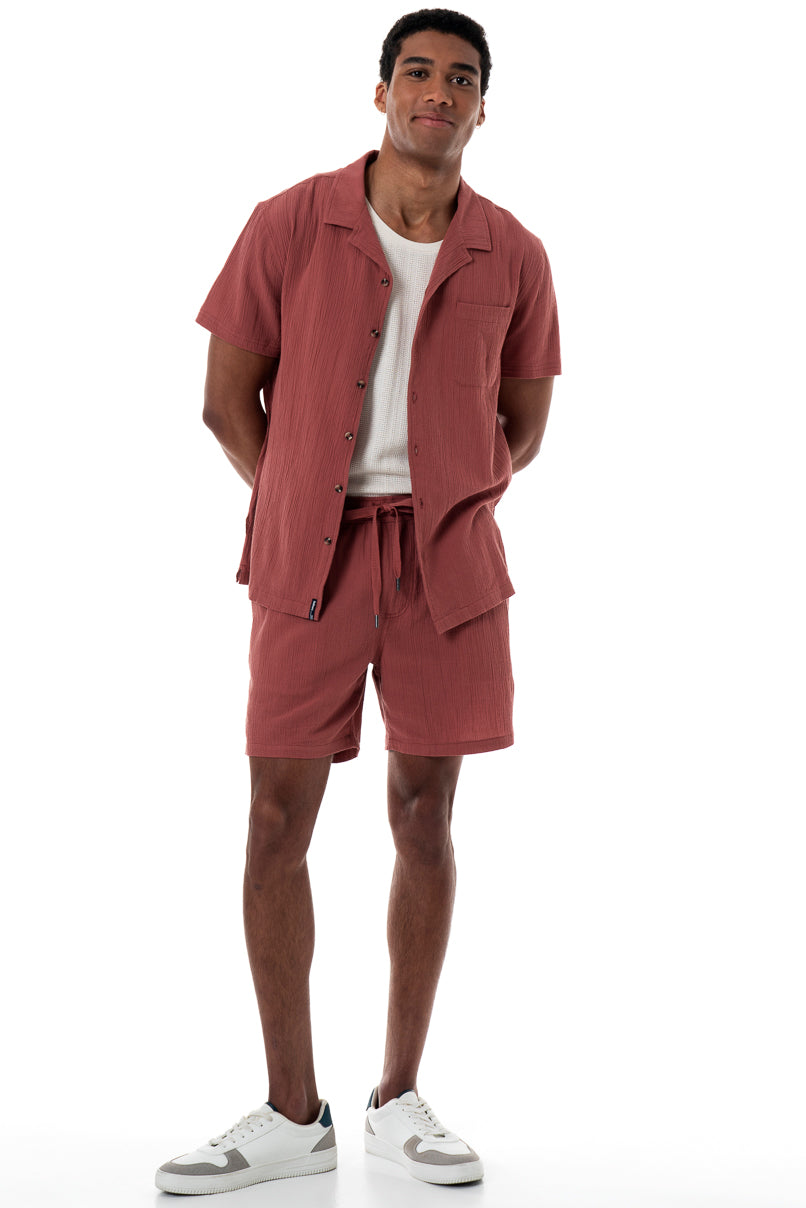 Pull On Shorts _ 150437 _ Rust