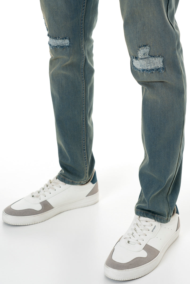 Rf02 Ripped Skinny Jeans _ 156187 _ Light Wash