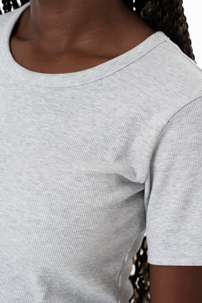 Ribbed T-Shirt _ 153810 _ Ice Mel