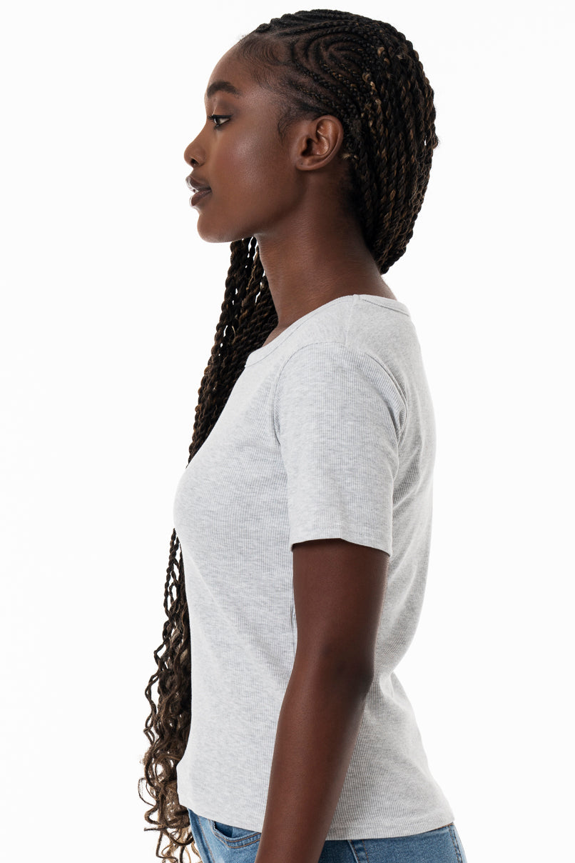 Ribbed T-Shirt _ 153810 _ Ice Mel