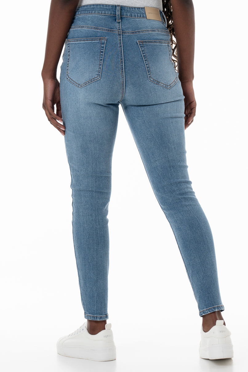Rf05 Hi-Rise Fashion Skinny Jeans _ 152751 _ Mid Wash