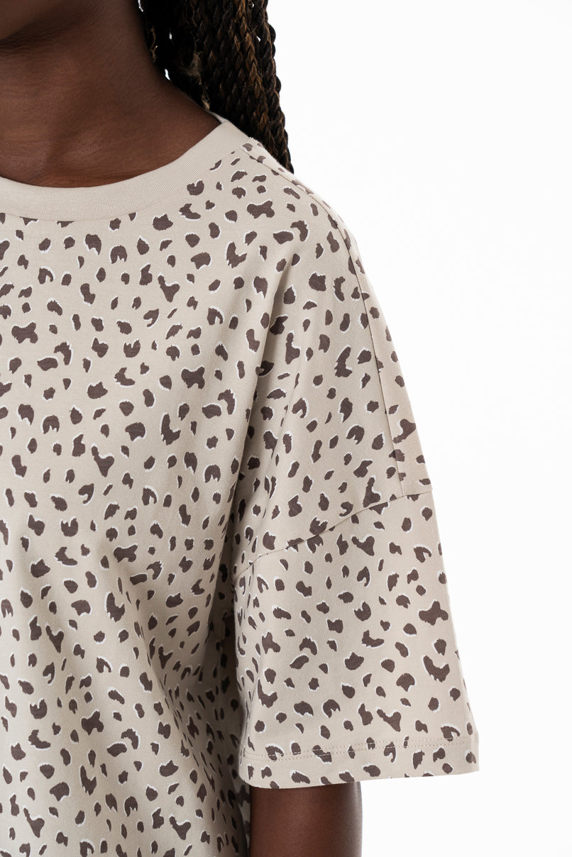 Boxy T-Shirt _ 154366 _ Stone
