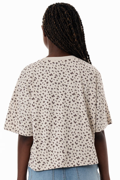 Boxy T-Shirt _ 154366 _ Stone