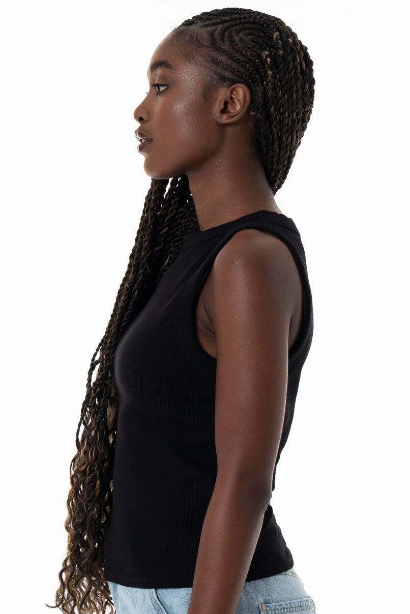 Ribbed Tank Top _ 153836 _ Black