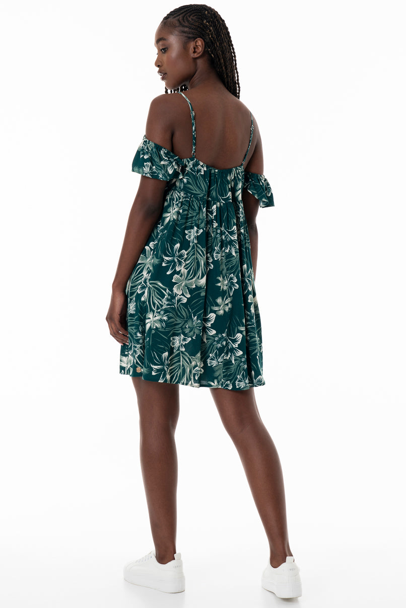 Off The Shoulder Dress _ 153762 _ Green