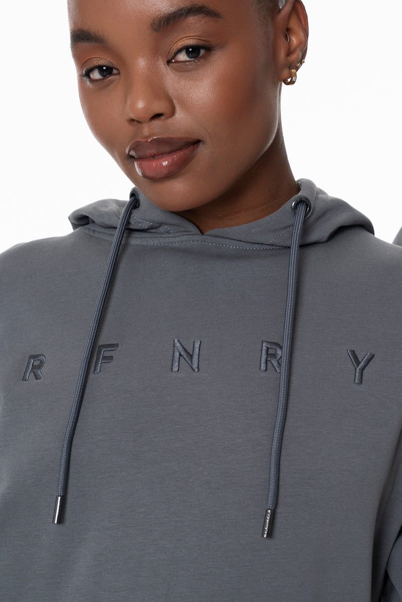 Branded Hoodie _ 156044 _ Charcoal