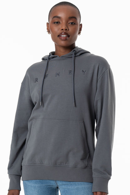 Branded Hoodie _ 156044 _ Charcoal