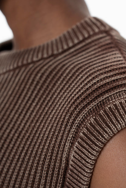 Sleeveless Jersey _ 155707 _ Chocolate