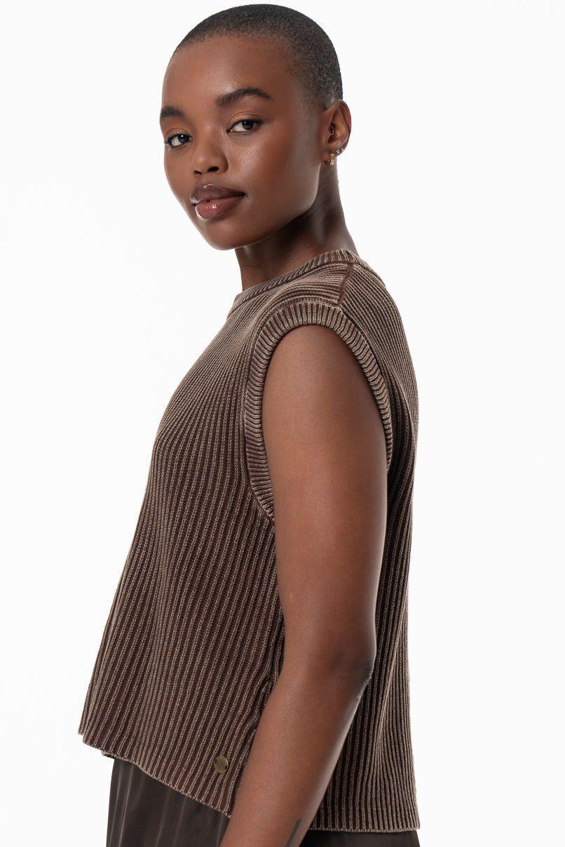 Sleeveless Jersey _ 155707 _ Chocolate