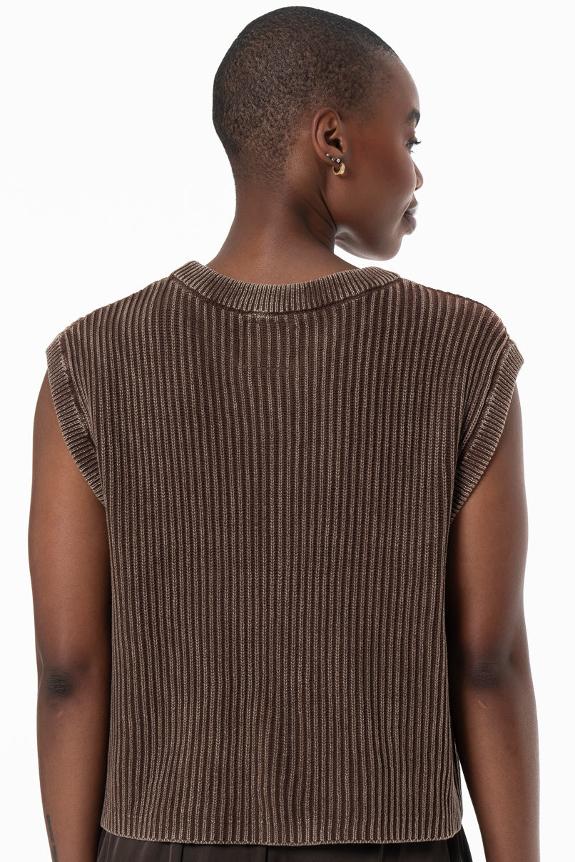 Sleeveless Jersey _ 155707 _ Chocolate