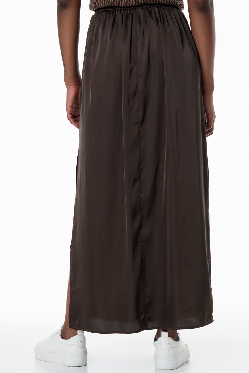 Slip Skirt _ 155717 _ Brown