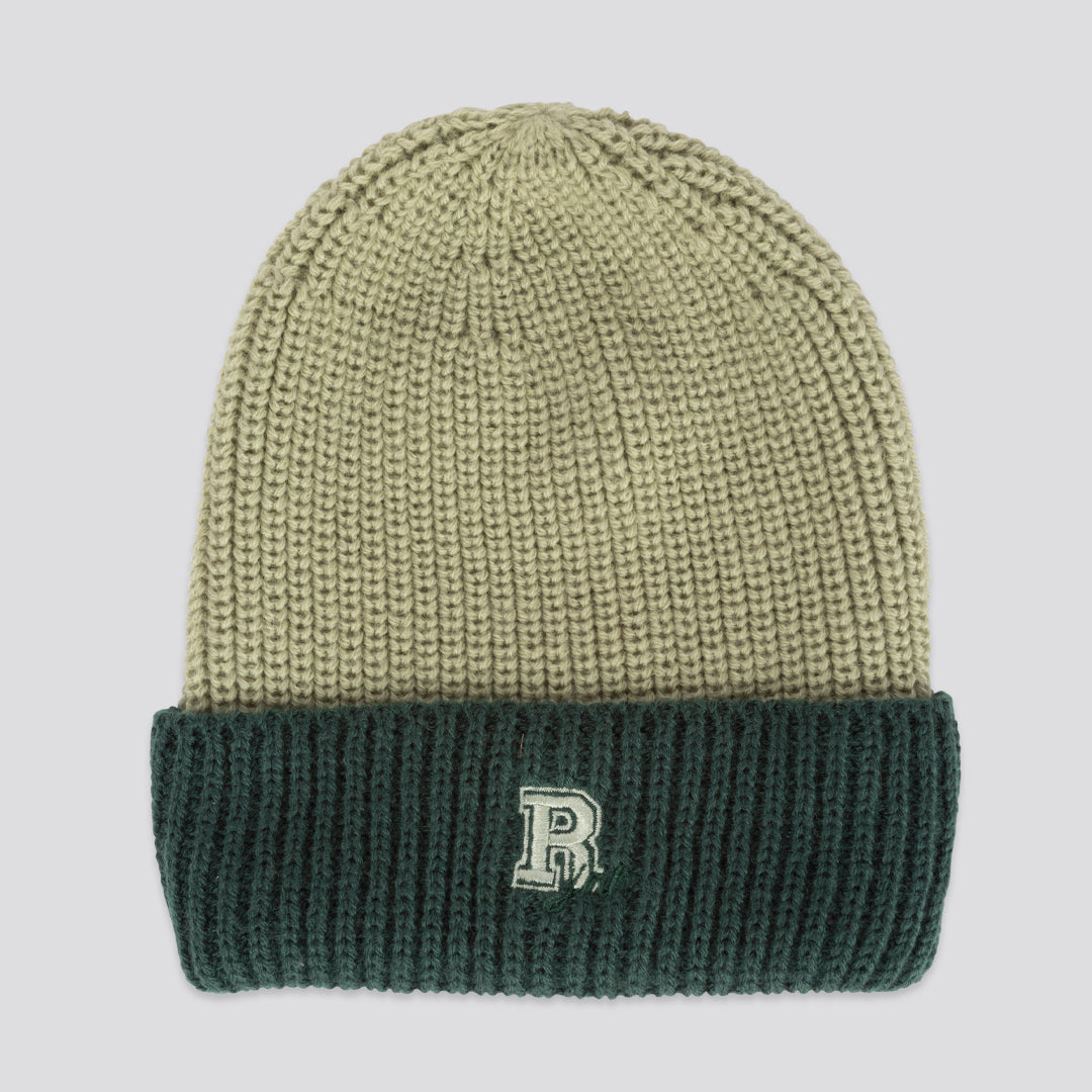 Boys Green Ribbed Beanie _ 161815 _ Sage