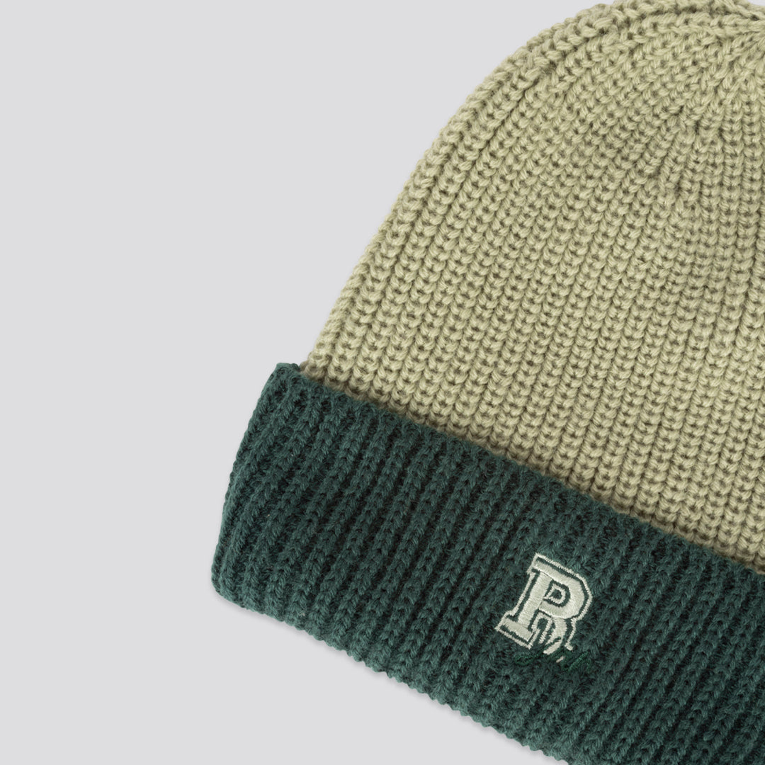 Boys Green Ribbed Beanie _ 161815 _ Sage