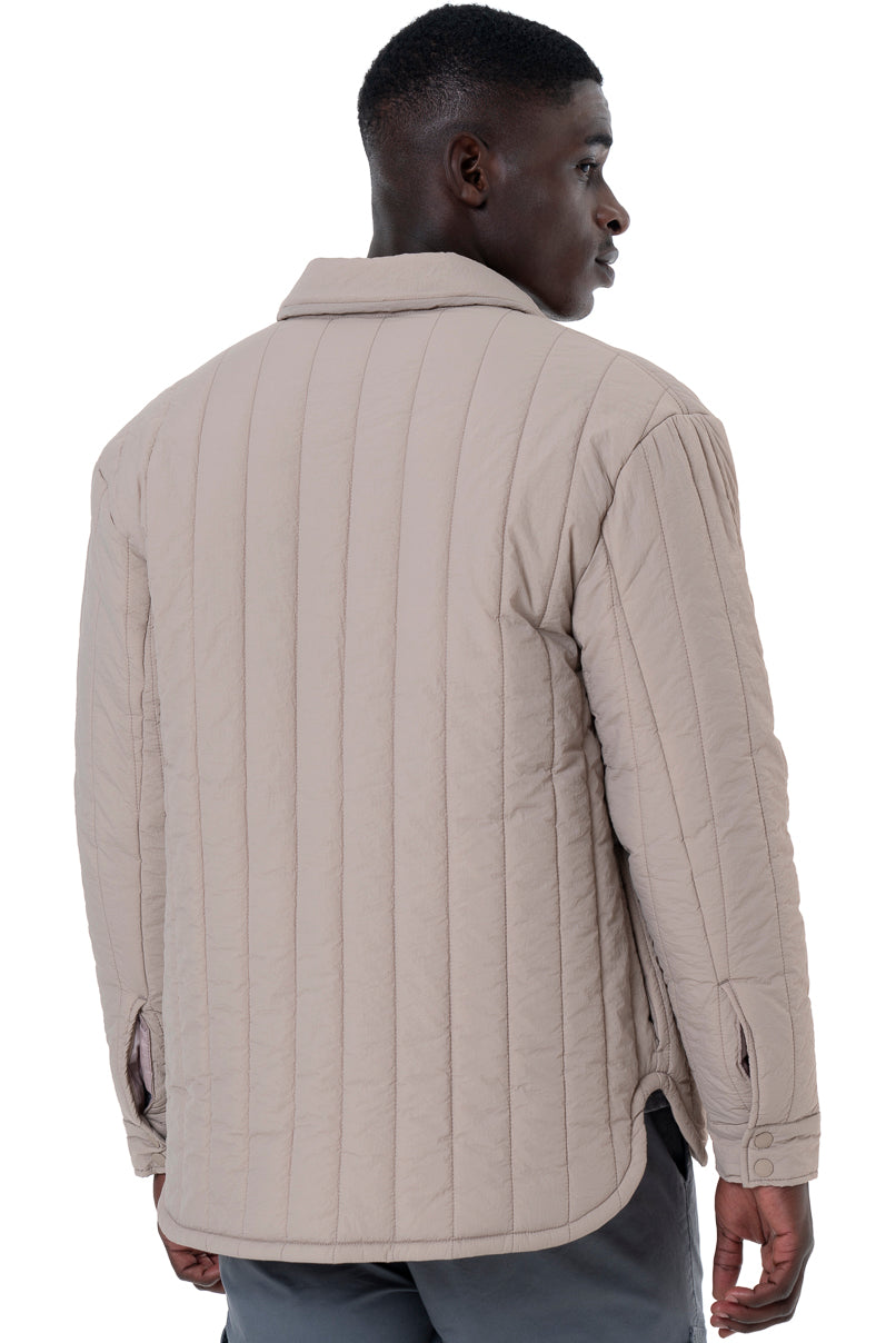 Quilted Shacket _ 147314 _ Nude