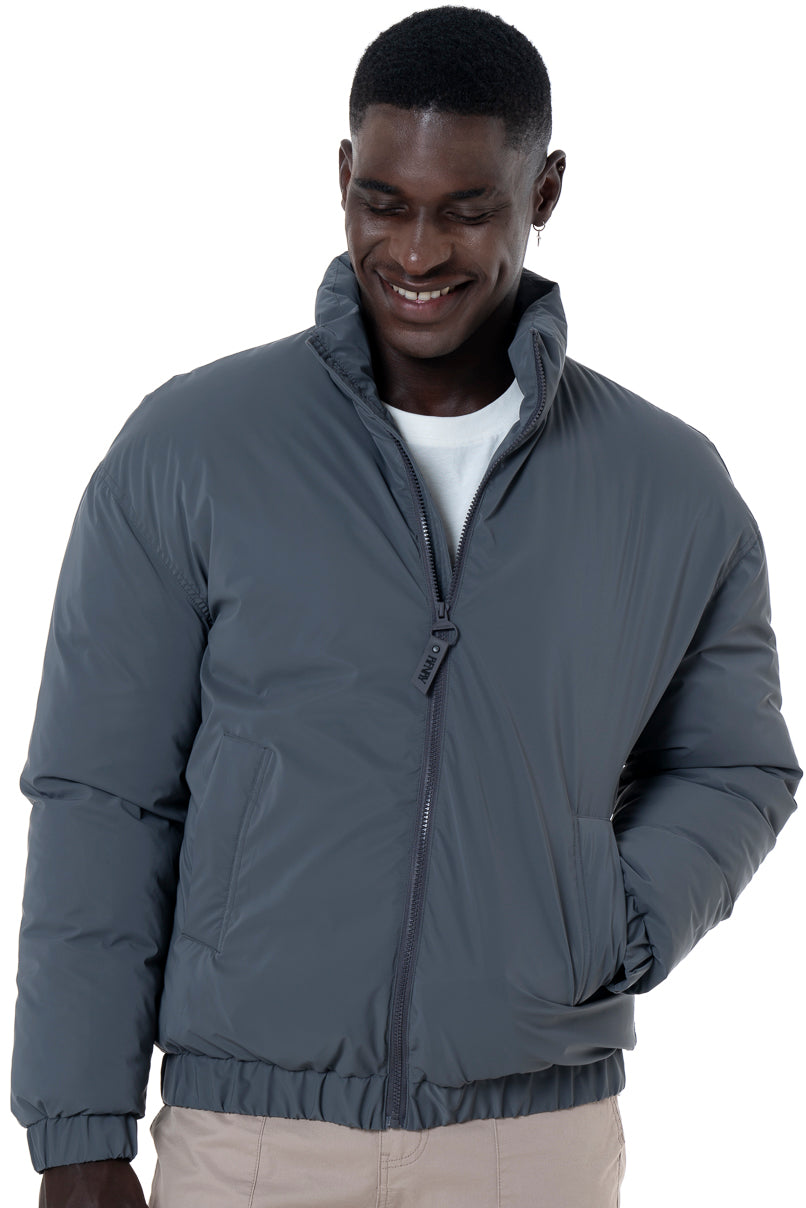 Puffer Bomber _ 146963 _ Charcoal