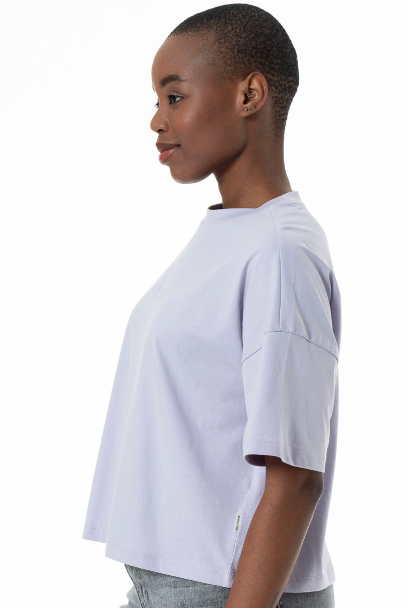 Boxy Branded T-Shirt _ 152278 _ Blue