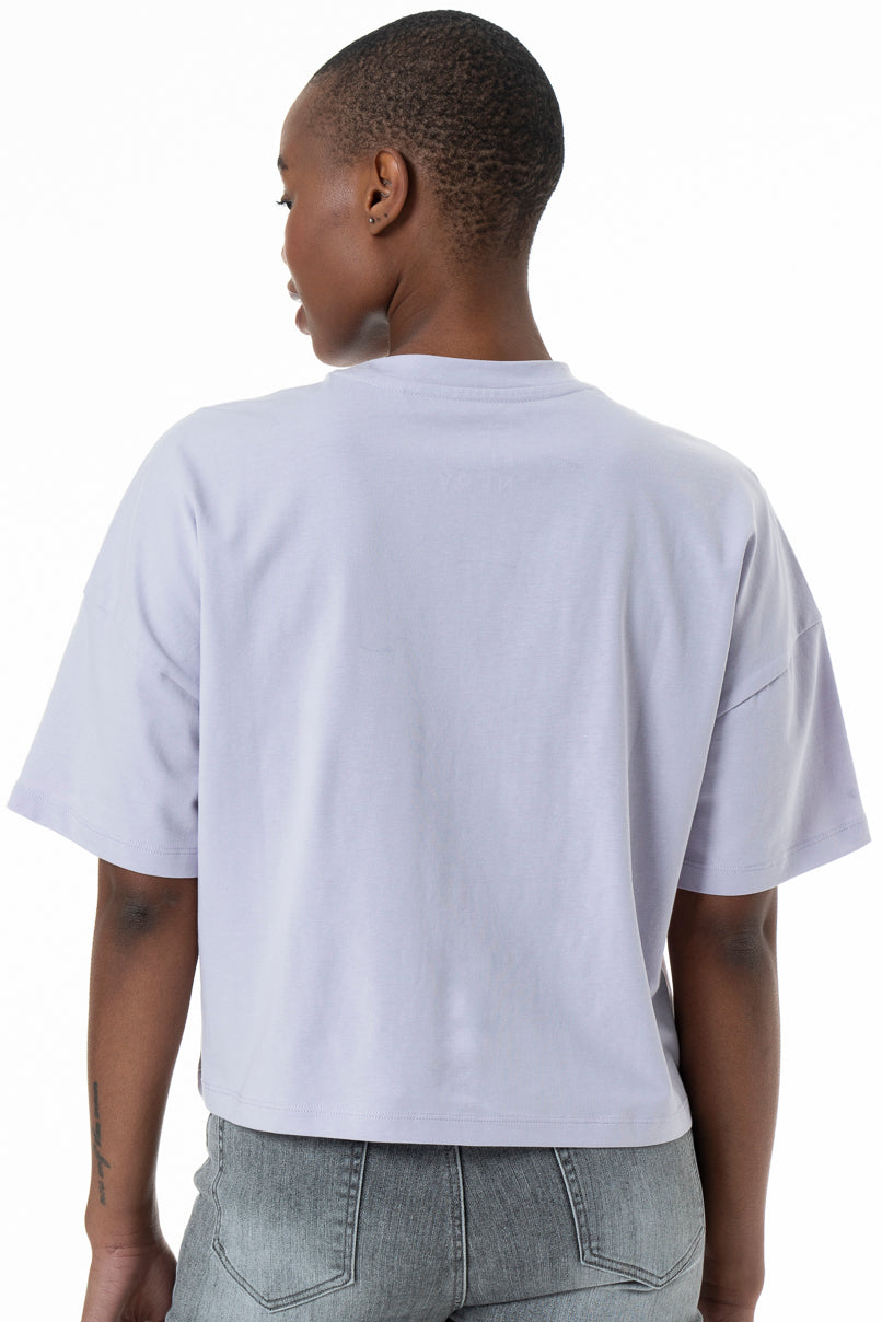 Boxy Branded T-Shirt _ 152278 _ Blue