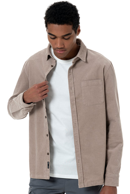 Corduroy Shirt _ 157658 _ Taupe