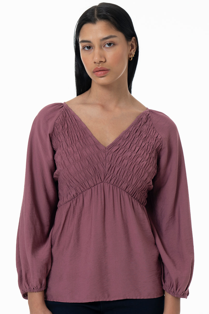 Peplum Top _ 157800 _ Mauve