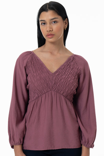 Peplum Top _ 157800 _ Mauve