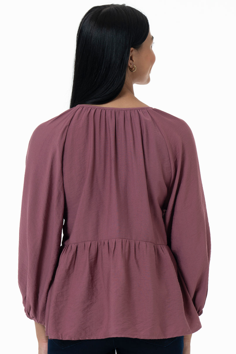 Peplum Top _ 157800 _ Mauve