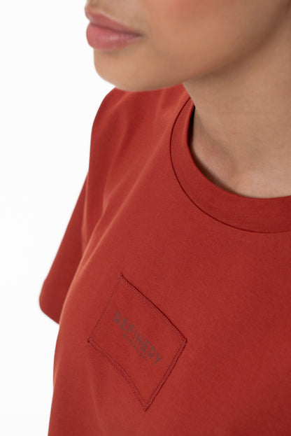 Boxy T-Shirt _ 154936 _ Red