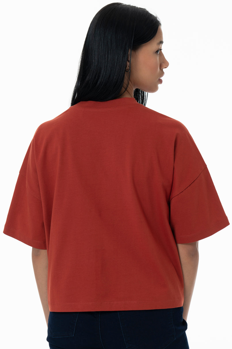 Boxy T-Shirt _ 154936 _ Red