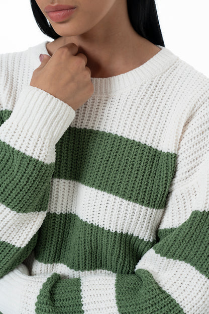Striped Jumper _ 157544 _ Green