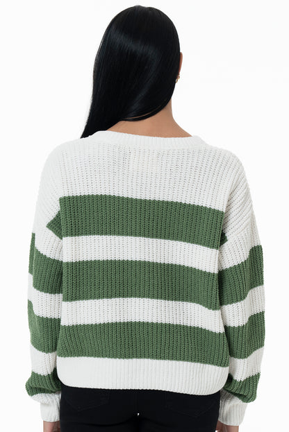 Striped Jumper _ 157544 _ Green