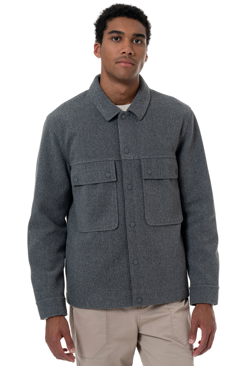 Melton Jacket _ 157556 _ Grey Mel