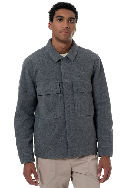 Melton Jacket _ 157556 _ Grey Mel