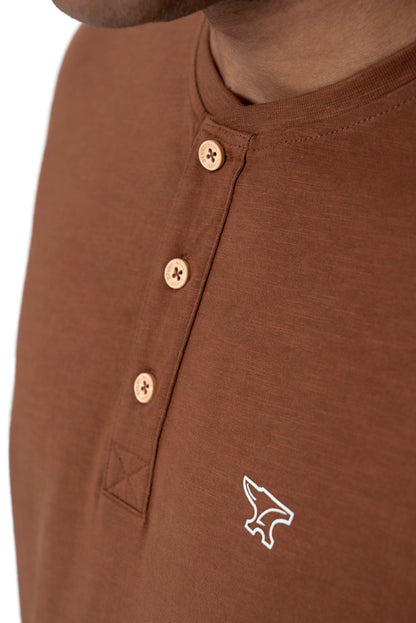 Henley T-Shirt _ 158598 _ Brown