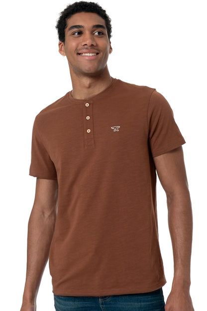 Henley T-Shirt _ 158598 _ Brown