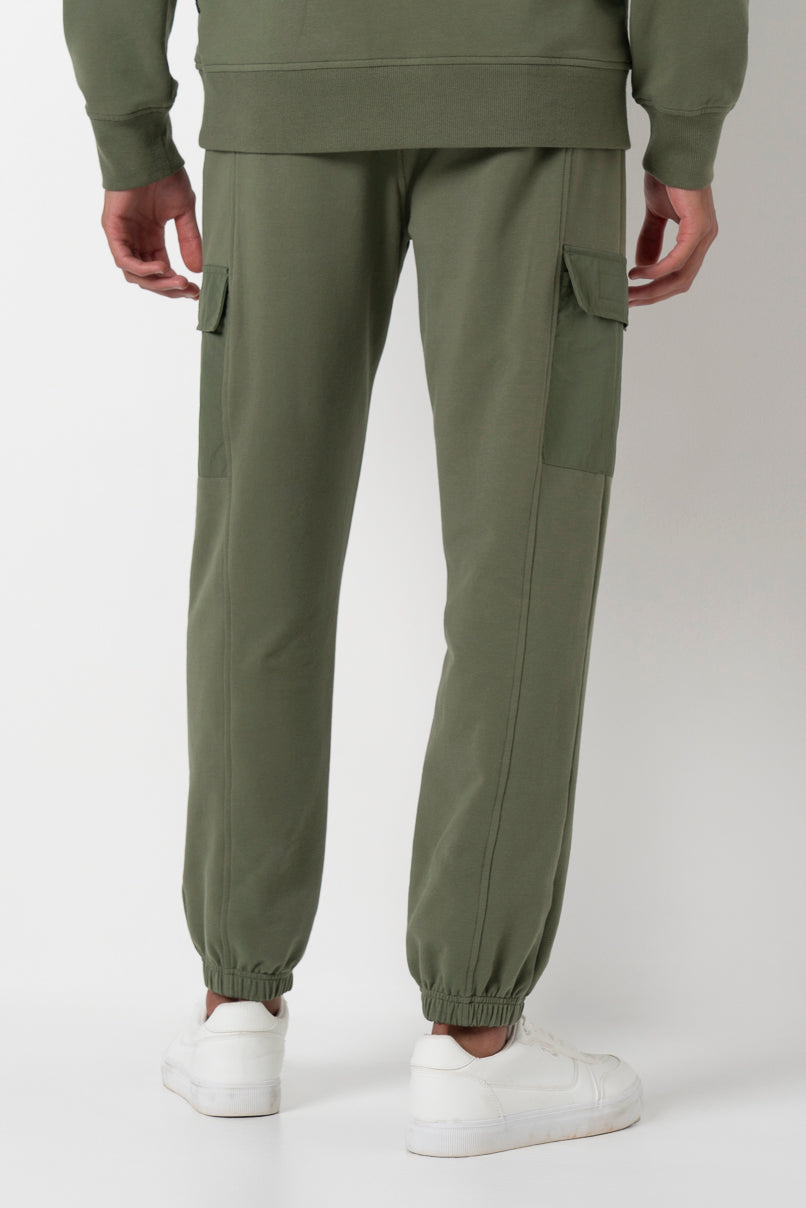 Cargo Pocket Track Pants _ 158784 _ Olive