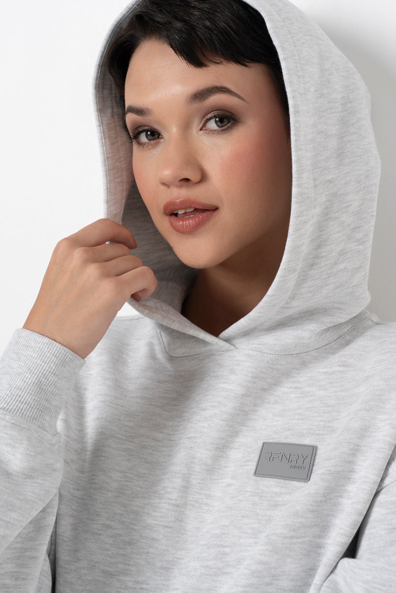 Premium Cropped Hoodie _ 157949 _ Ice Mel