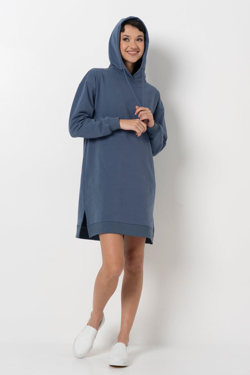 Hoodie Dress _ 157882 _ Blue