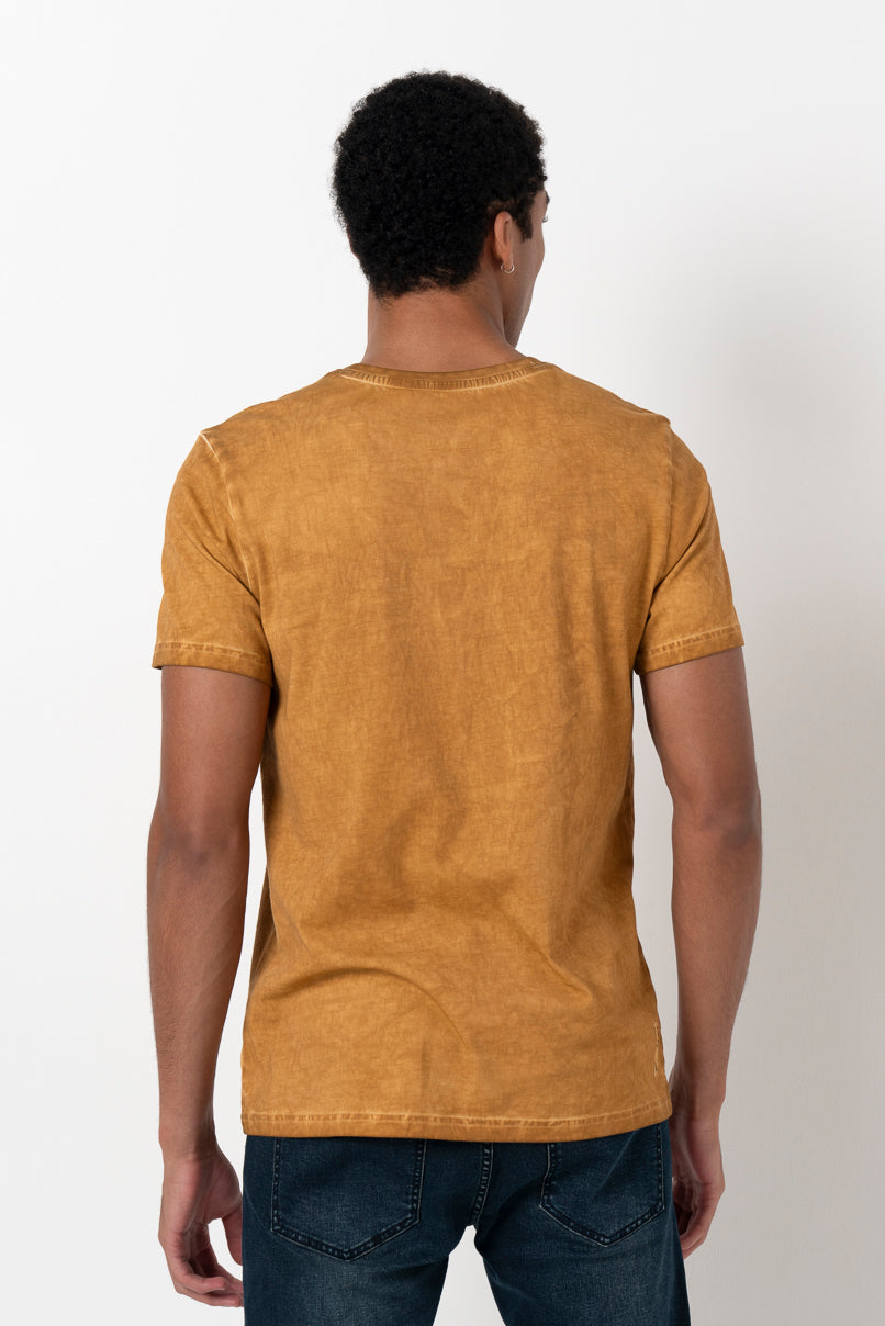 Statement Overdyed T-Shirt _ 157060 _ Tobacco