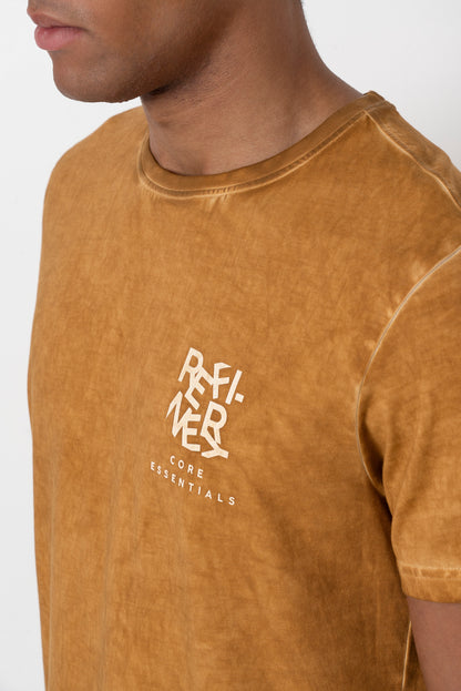 Statement Overdyed T-Shirt _ 157060 _ Tobacco