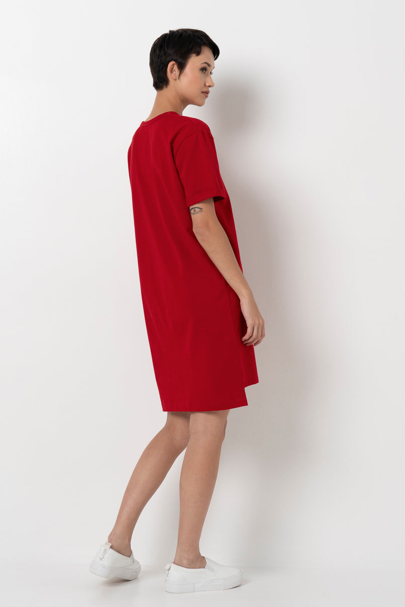 T-Shirt Dress _ 156729 _ Red