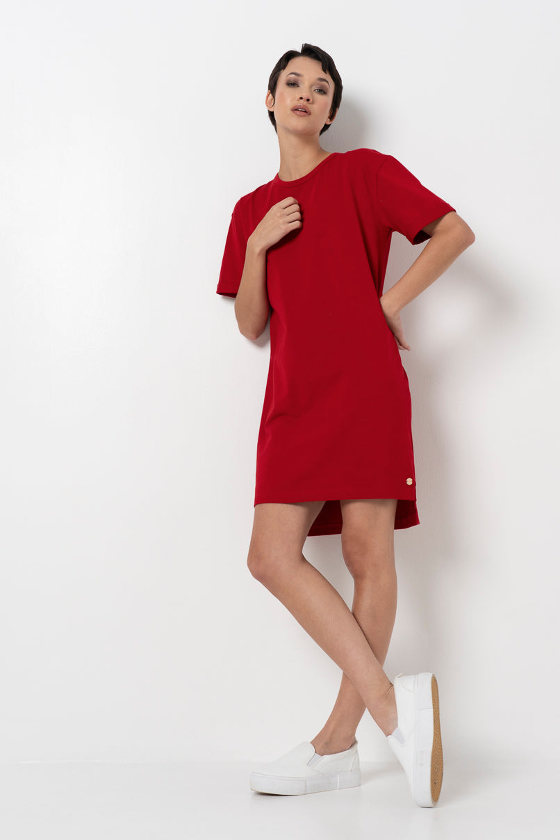 T-Shirt Dress _ 156729 _ Red