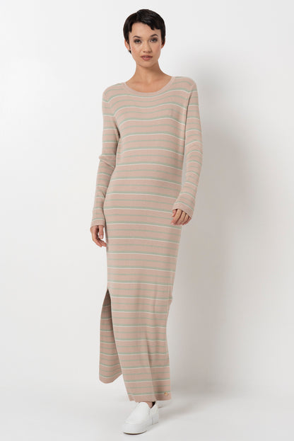 Knit Ribbed Dress _ 157892 _ Stone