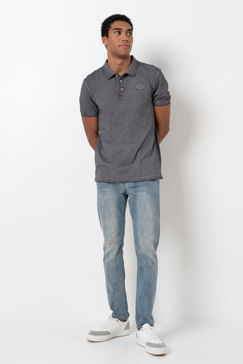 Overdyed T-Shirt _ 157027 _ Charcoal