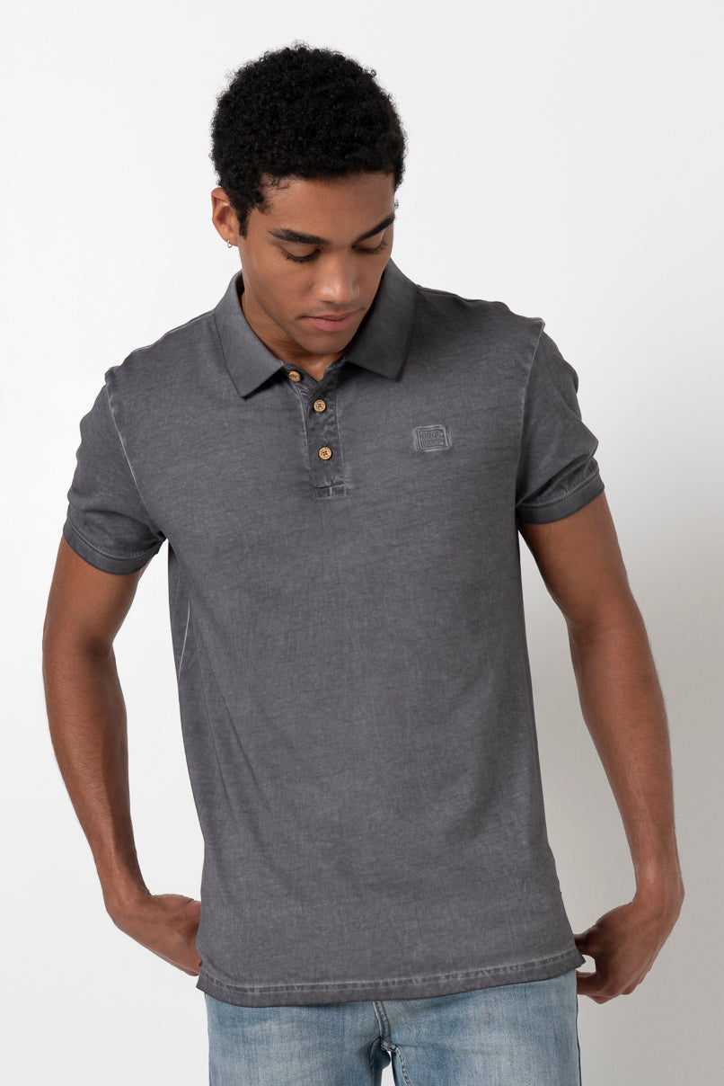 Overdyed T-Shirt _ 157027 _ Charcoal
