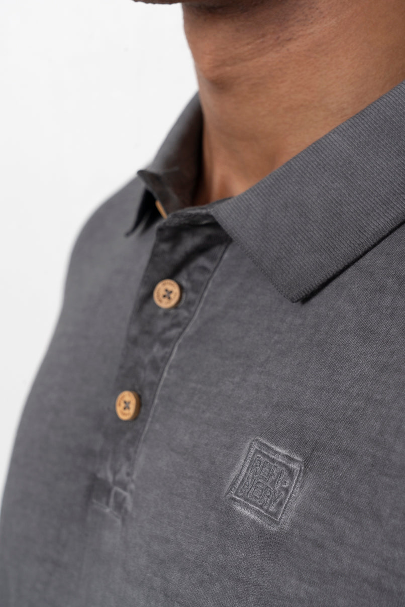 Overdyed T-Shirt _ 157027 _ Charcoal