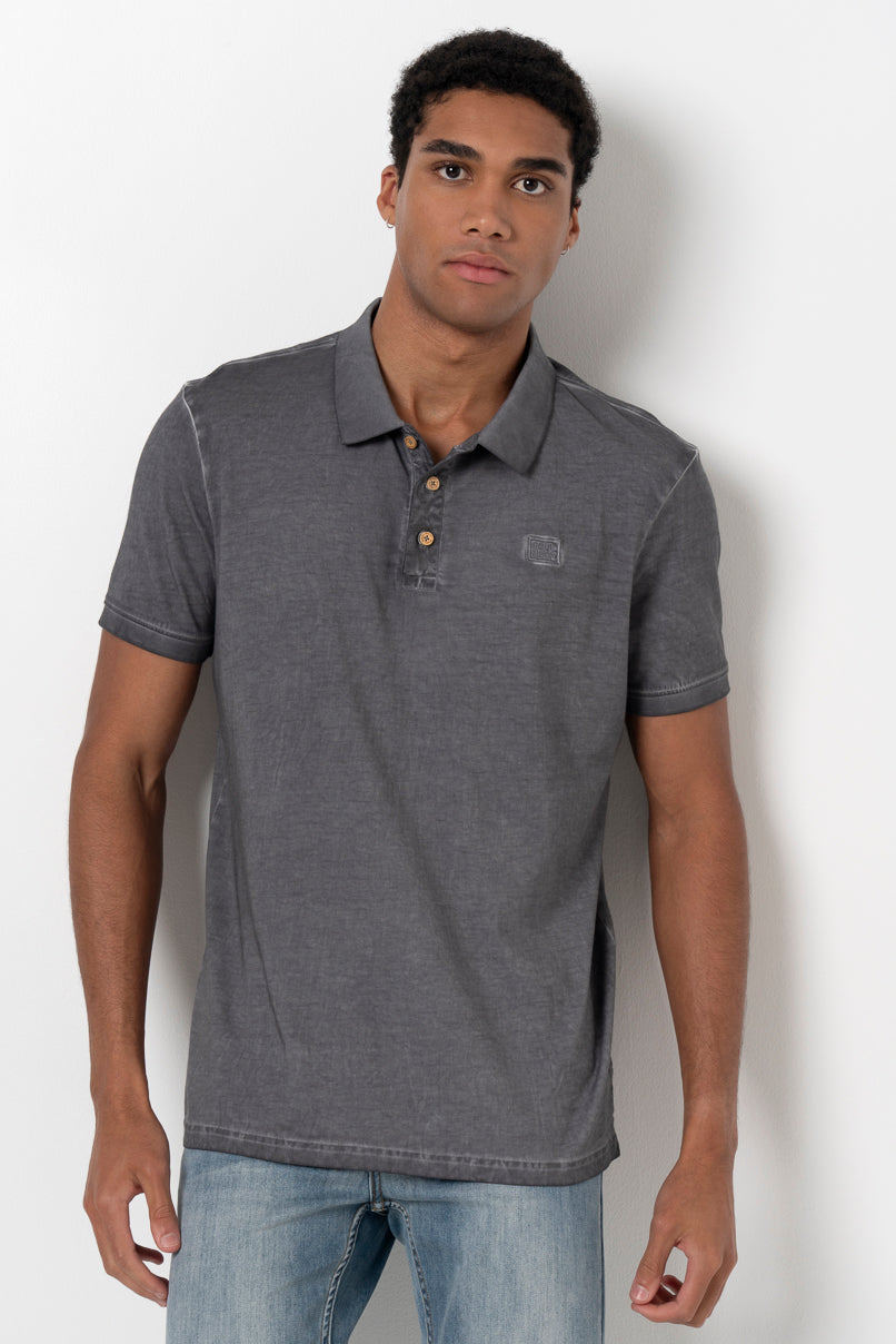 Overdyed T-Shirt _ 157027 _ Charcoal