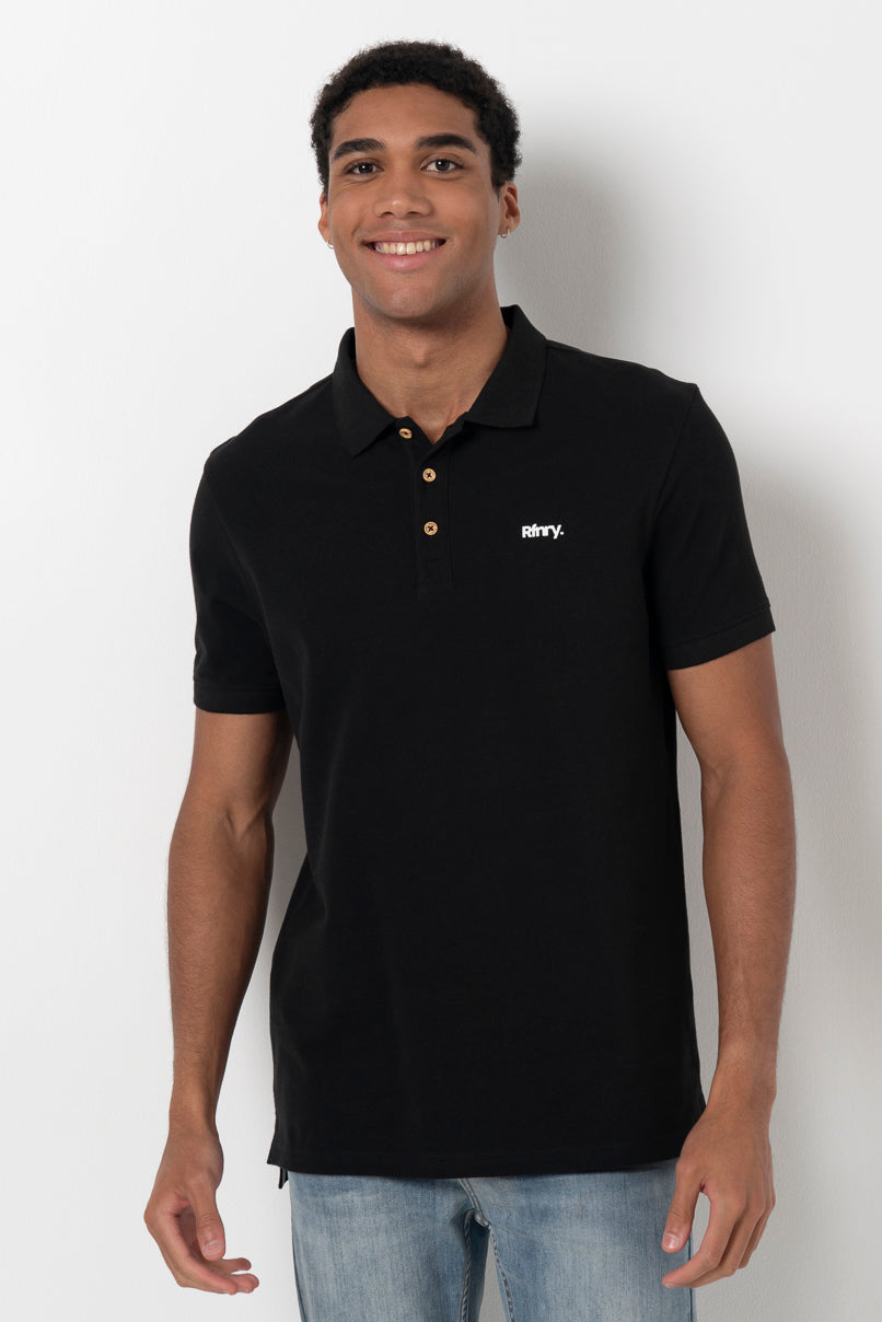 Pique Golfer _ 160838 _ Black