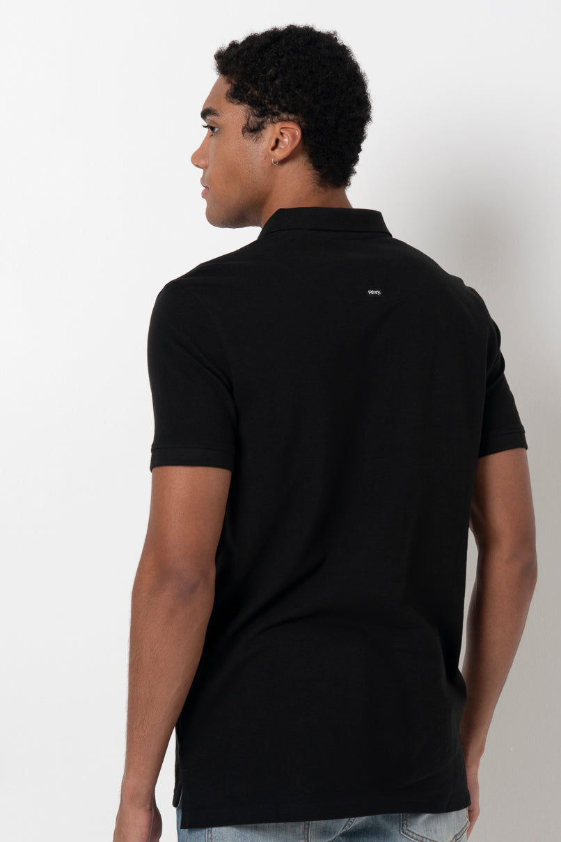 Pique Golfer _ 160838 _ Black