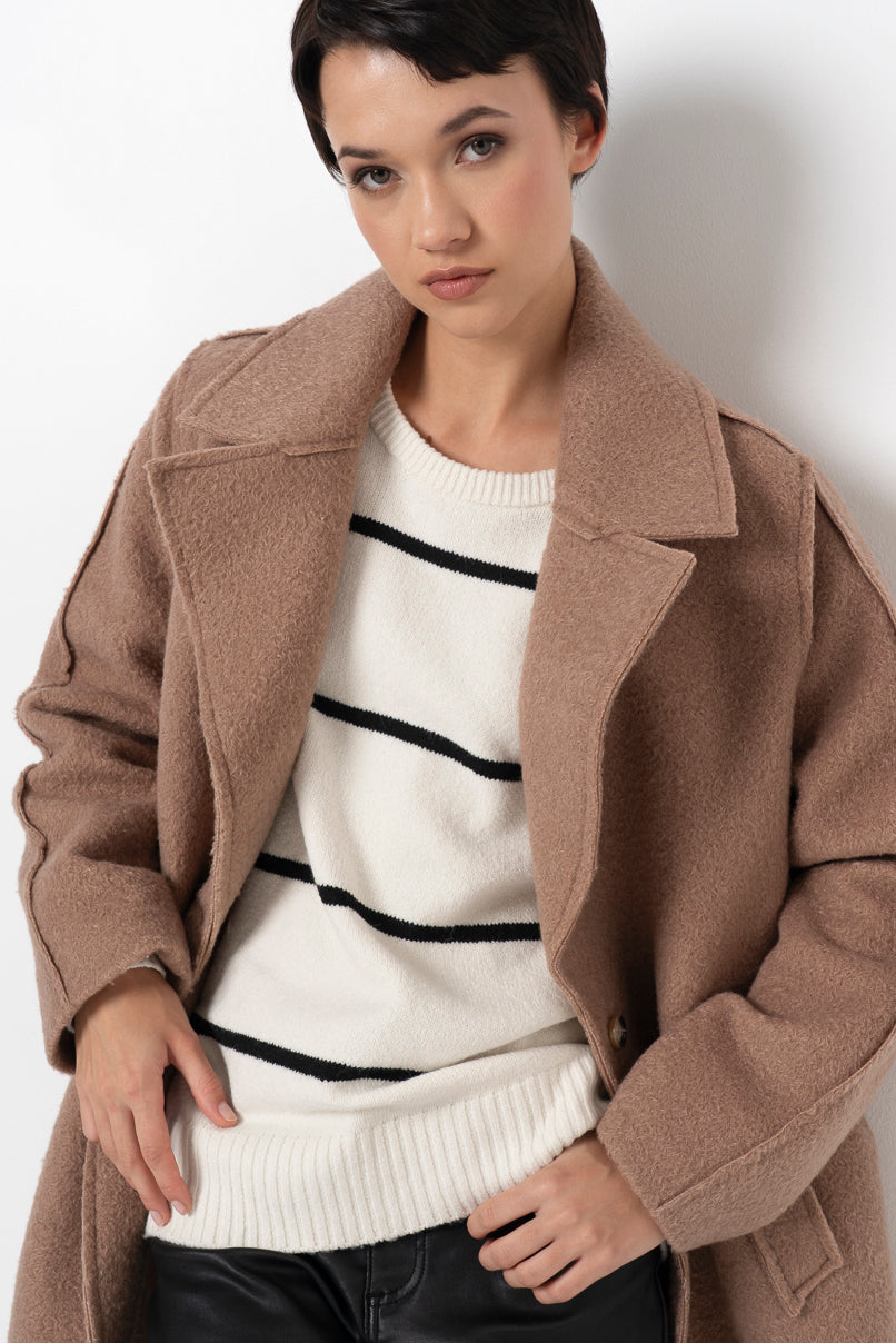 Borg Coat _ 157798 _ Stone