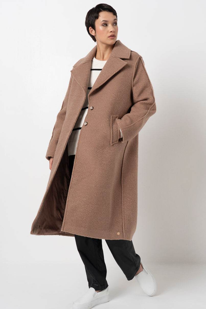 Borg Coat _ 157798 _ Stone